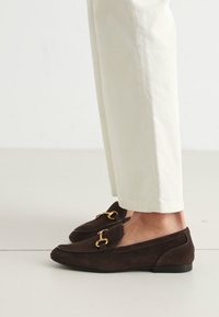 PARFOIS FLAT SHOES - Slip-ons - dark brown