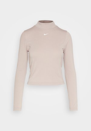 Nike Sportswear SPORTSWEAR ESSENTIAL - Top s dlouhým rukávem - diffused taupe/white