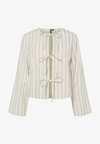 PCTIMBER TIE - Blusa - off white/dark blue