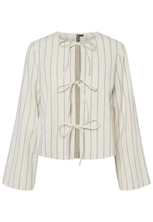 Pieces PCTIMBER TIE  - Blouse - off white/dark blue