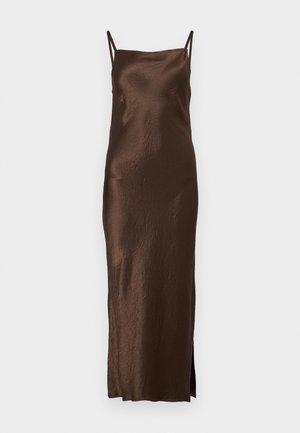 CLOSED STRAP DRESS - Vestido de cóctel - cacao brown