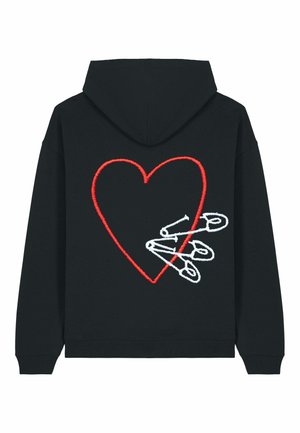PINS EMBROIDERY HEAVYWEIGHT - Hoodie - black