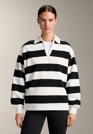 STRIPED  WITH  - Majica z dolgimi rokavi - black