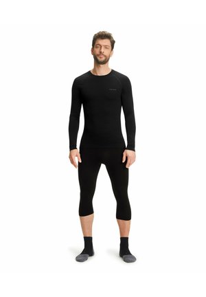 FALKE WOOL-TECH LIGHT 3/4 WARM AND COLD TEMPERATURES - Base layer - black