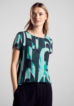 Street One Print T-shirt - grün