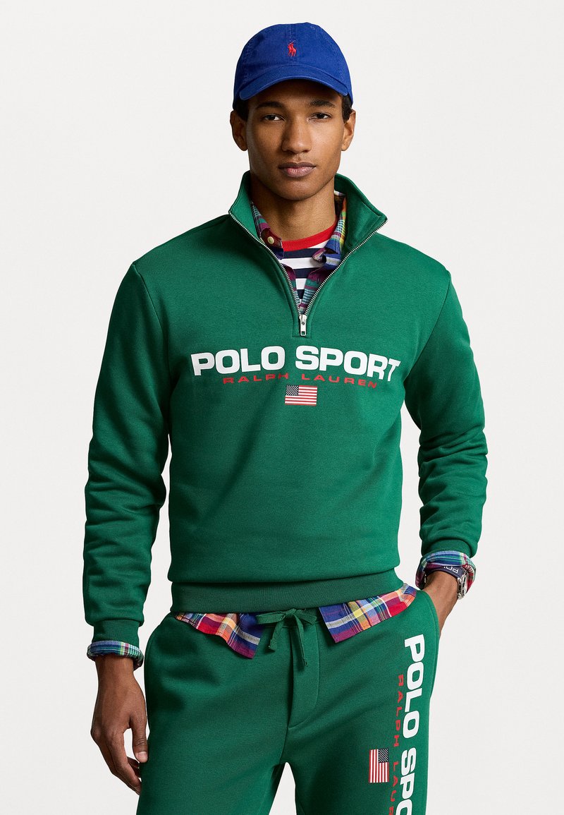 Polo Ralph Lauren POLO SPORT FLEECE SWEATSHIRT  - Bluză de molton - tennis green