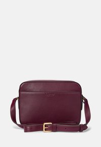 Lauren Ralph Lauren LEATHER MEDIUM MARCY CAMERA BAG - Axelremsväska - pinot noir