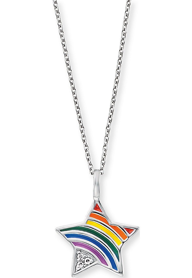 Engelsrufer STERN RAINBOW ZIRKONIA - Halsband - silver coloured