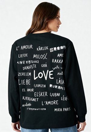 UNIVERSAL LOVE HEAVYWEIGHT TEE 26 - Maglietta a manica lunga - black