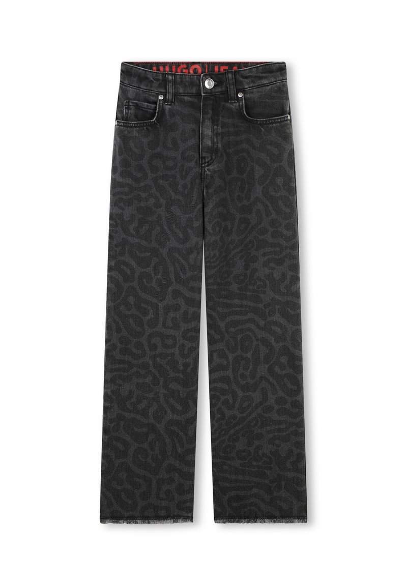 HUGO Kids Straight leg jeans grijs