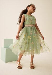Next STANDARD - Koktailové šaty/večierkové šaty - green floral embroidered