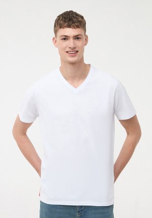 Terranova SCOLLO A - T-shirt basic - bianco ottico