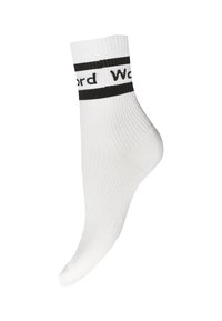 Wolford LOGO  - Strumpor - white black