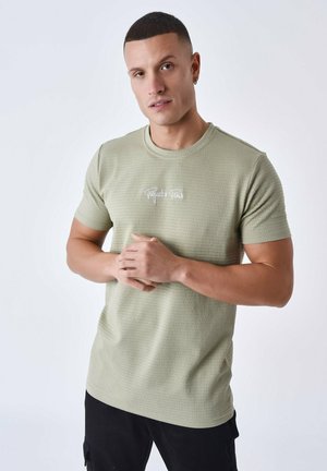 TEXTURÉ - Camiseta estampada - olive