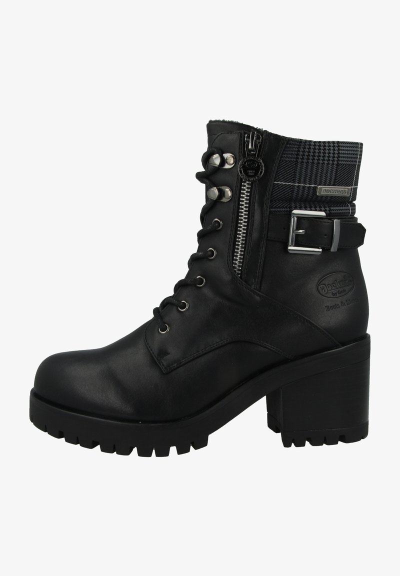 Dockers by Gerli Bottines à lacets - black-dark grey
