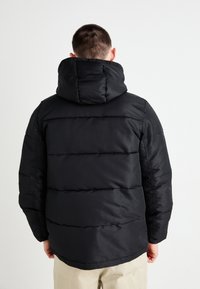 GAP HOODED HEAVYWEIGHT LOGO PUFFER - Ziemas jaka - true black