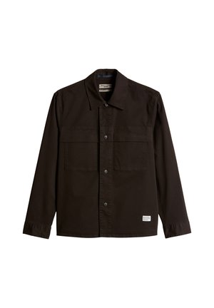Marc O'Polo DENIM, WOVEN OVERSHIRT, LSL, POCKETS REG FIT - Veste légère - chocolate brown