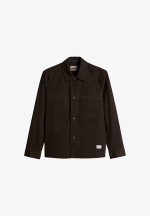 Marc O'Polo DENIM, WOVEN OVERSHIRT, LSL, POCKETS REG FIT - Lichte jas - chocolate brown