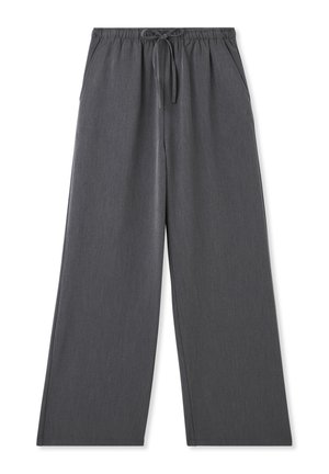 Terranova WIDE LEG CON COULISSE  - Pantaloni - grigio scuro melange