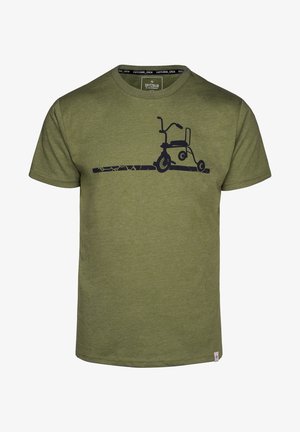 ERICH - Print T-shirt - green