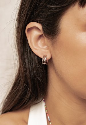 Hey Happiness, WAVE HOOP - Oorbellen - silver-coloured