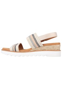 Skechers DESERT KISS HI NTMT - Sandalen met sleehak - beige
