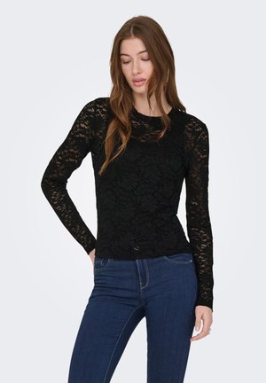 ONLNIKKA L/S O-NECK  - Langærmet T-shirt - black