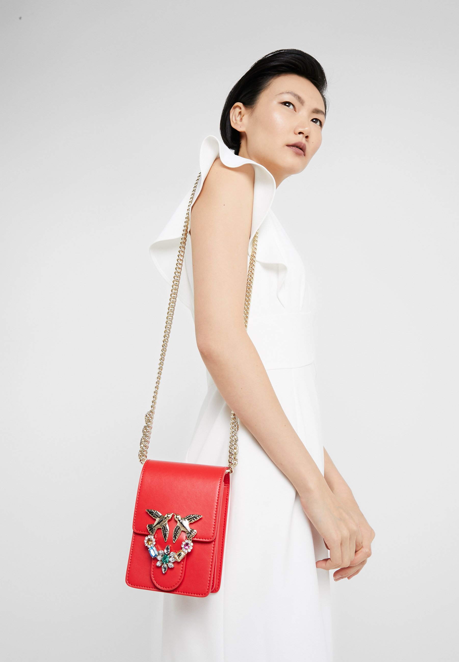 Pinko LOVE SMART JEWELS Skulderveske red Zalando.no Pinko LOVE SMART JEWELS Skulderveske red Zalando.no