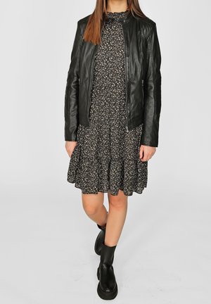 Leather jacket - black