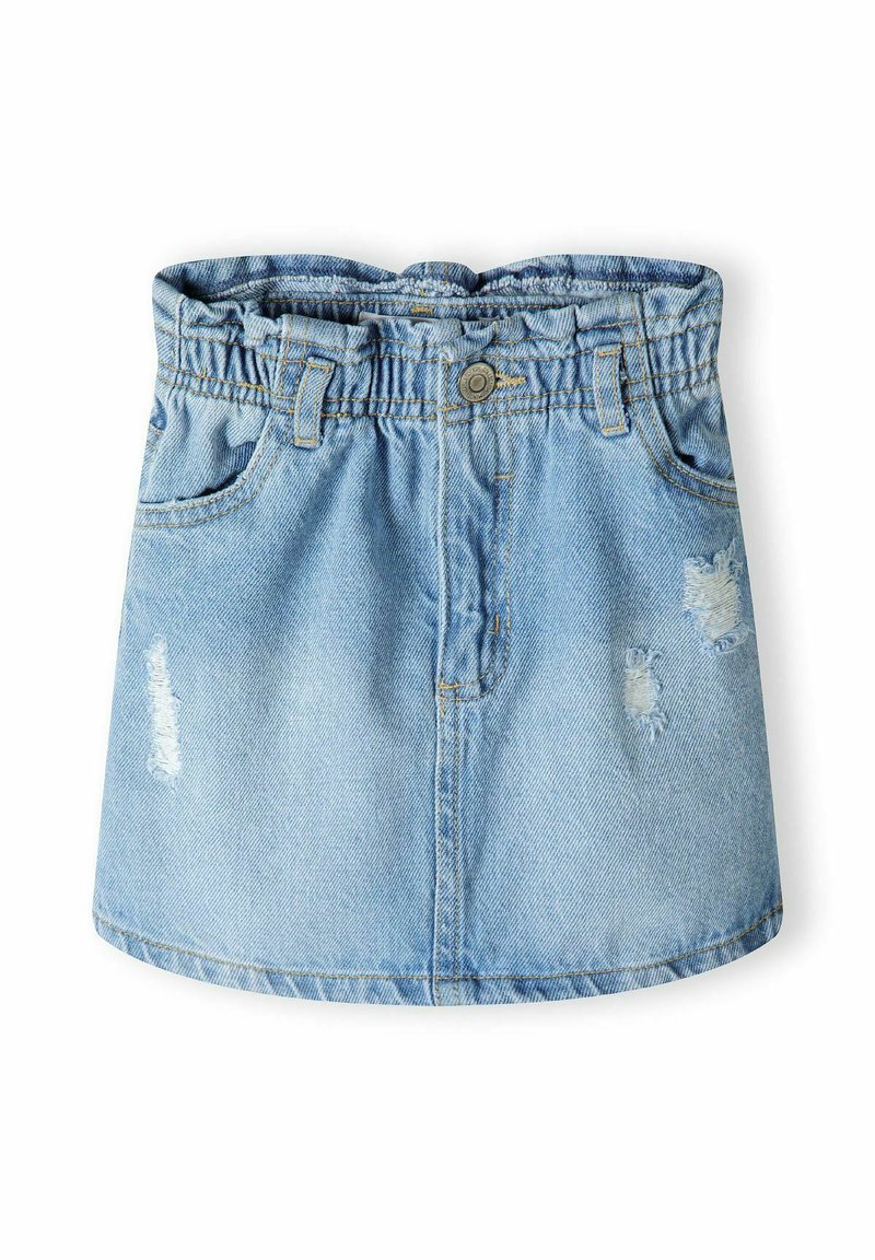 MINOTI - ELASICATED WAIST - Falda acampanada - light blue denim, Ampliar