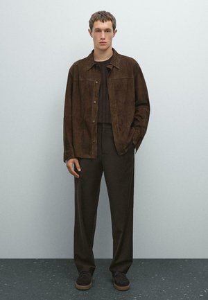 Trousers - dark brown