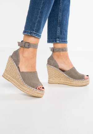 Højhælede sandaletter / Højhælede sandaler - taupe