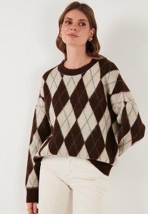 LOOSE FİT - Strickpullover - brown