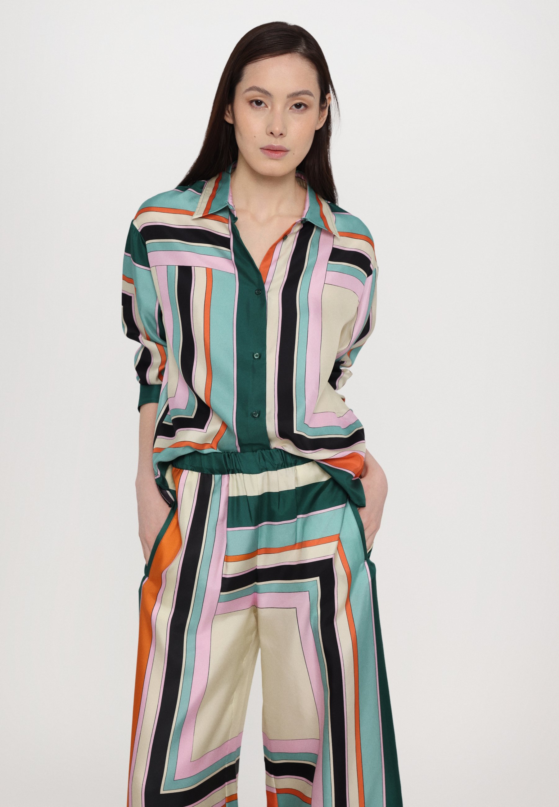 WEEKEND MaxMara OTTAVO - Trousers - multi coloured/white