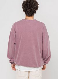 Kaotiko CREW WASHED BEETLE - Sweatshirt - bordeaux