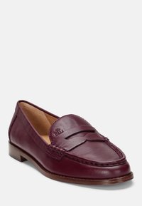 Lauren Ralph Lauren WYNNIE NAPPA LEATHER LOAFER - Παπούτσια χωρίς κορδόνια - pinot noir