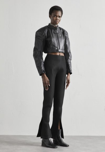 A.W.A.K.E. MODE FITTED WAFFLE PANTS - Παντελόνι - black