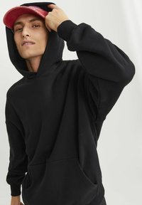 Jack & Jones JORVIBE HOOD - Bluză de molton - black