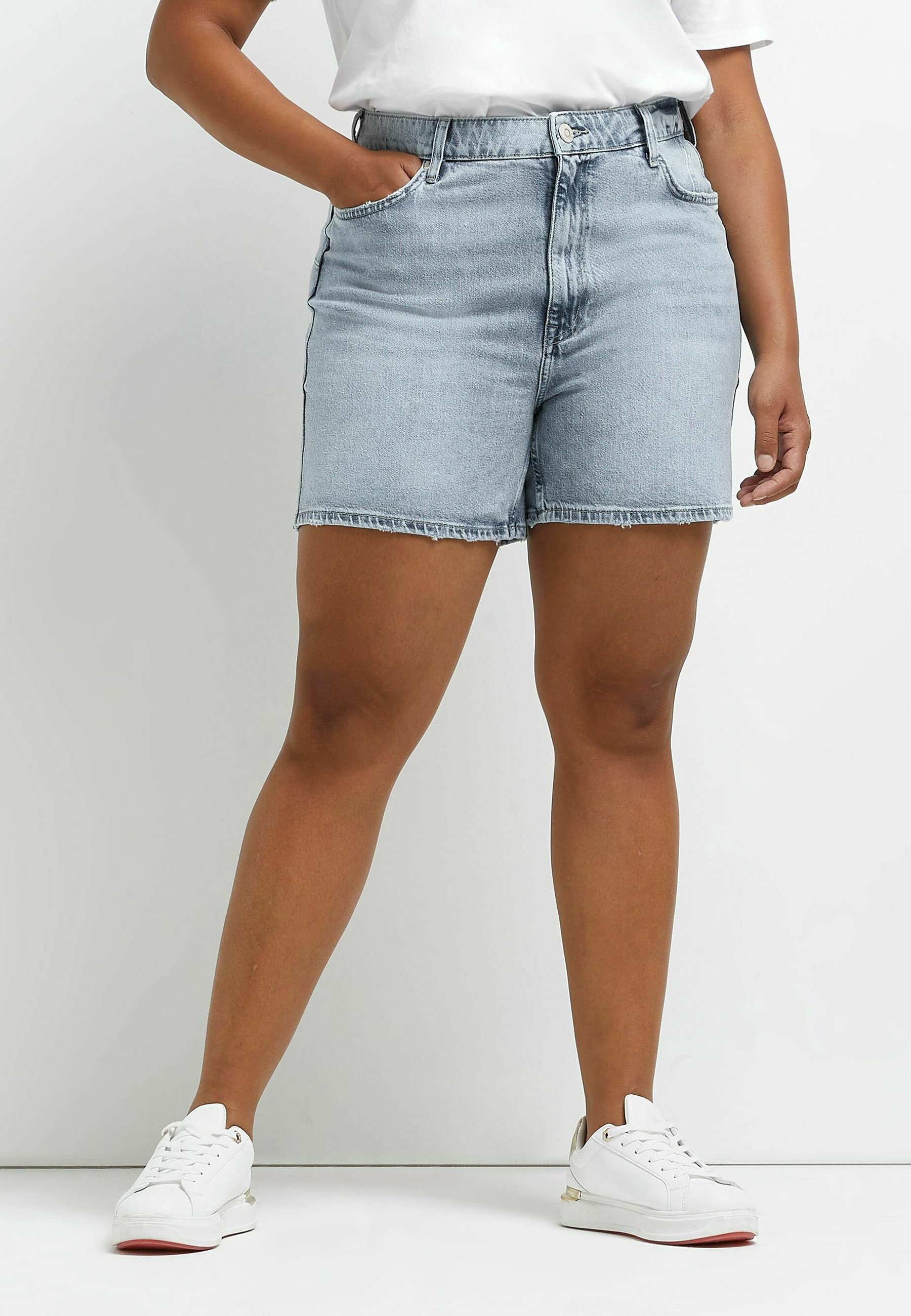 River Island Plus Denim shorts - denim 