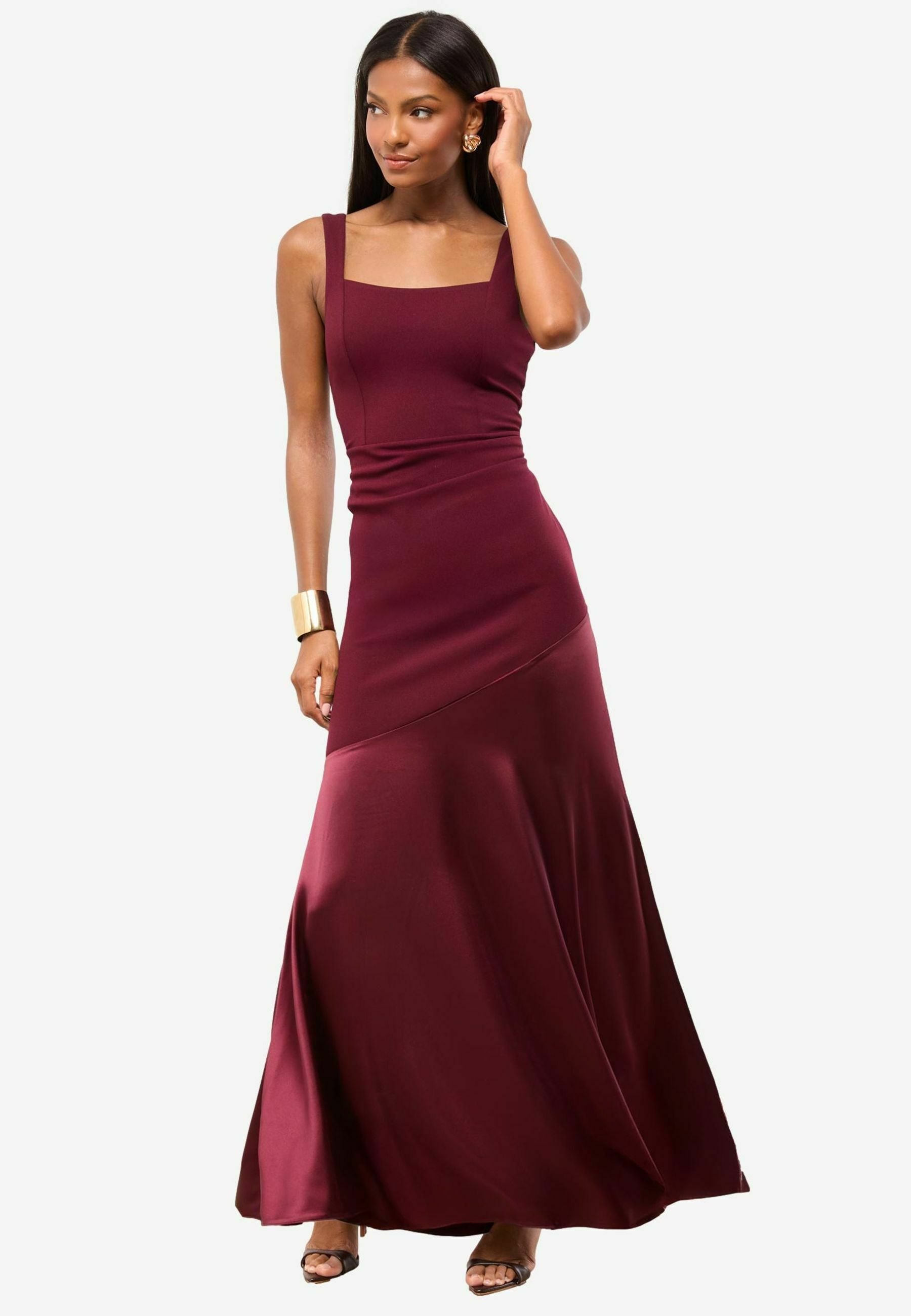 princess polly baby blue dress Burgundy Velvet Dress - Bridesmaid Dress main image 1