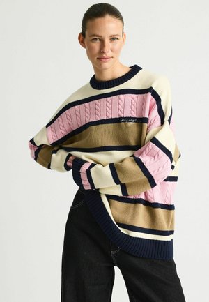 KARLO - Svetrík - multi pink