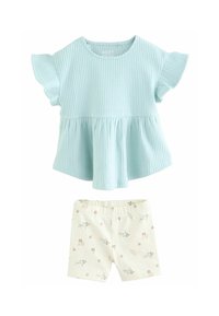 Next - REGULAR FIT - SHORT SLEEVE SET - Paprasti marškinėliai - blue ditsy floral print Miniatiūros vaizdas 1