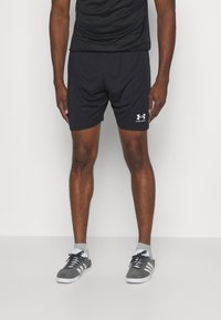 Under Armour - CHALLENGER SHORT - Spordišortsid - black/white Väikepilt 1