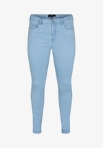 Zizzi AMY SUPER - Jeans slim fit - dark blue/blu scuro Zizzi AMY SUPER - Jeans slim fit - dark blue/blu scuro