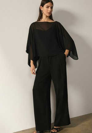 Next, SHEER LAYER CAPE SLEEVE TOP WITH CAMI - Cape/poncho - black