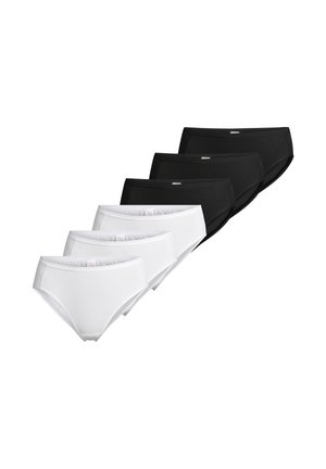 6 PACK - Slip - weiß/schwarz