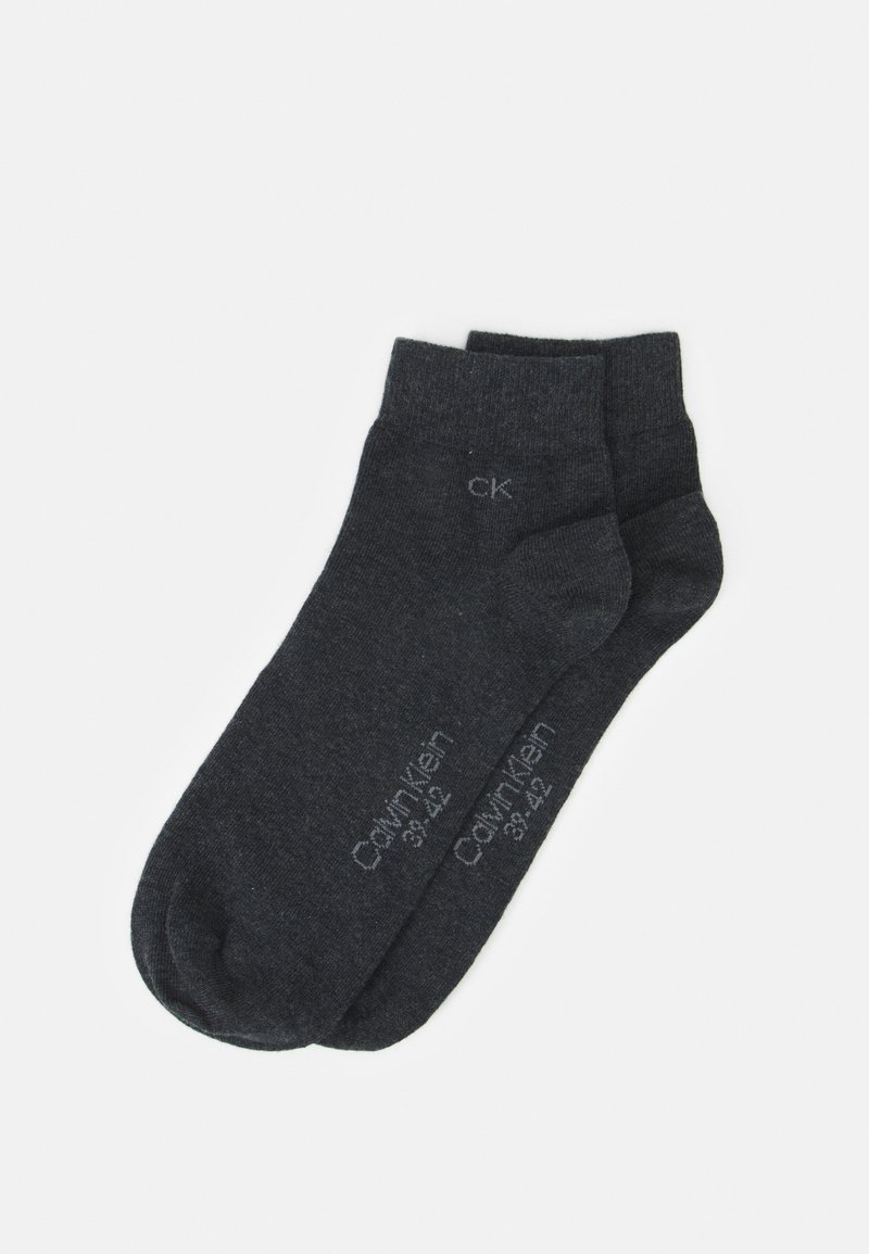 Calvin Klein Underwear QUARTER 2 PACK - Calze - dark grey melange