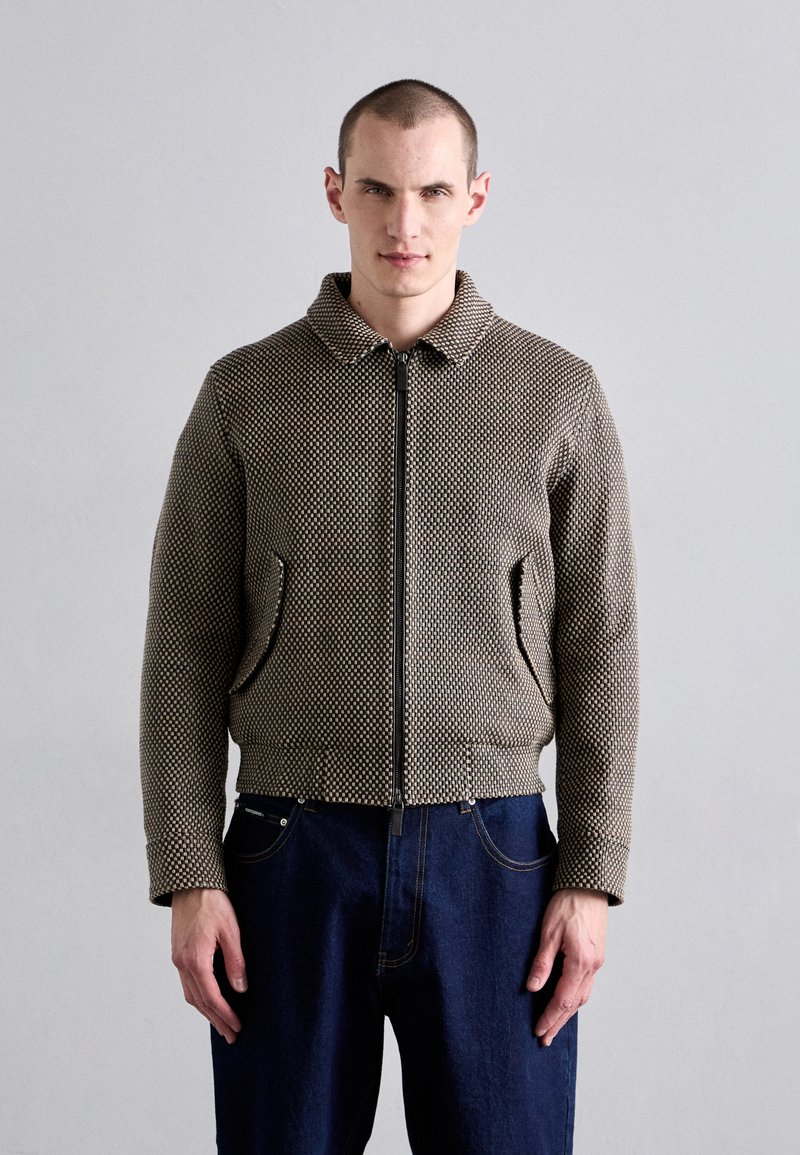 Emporio Armani - BLOUSON JACKET - Odinis švarkas - brown, Padidinti