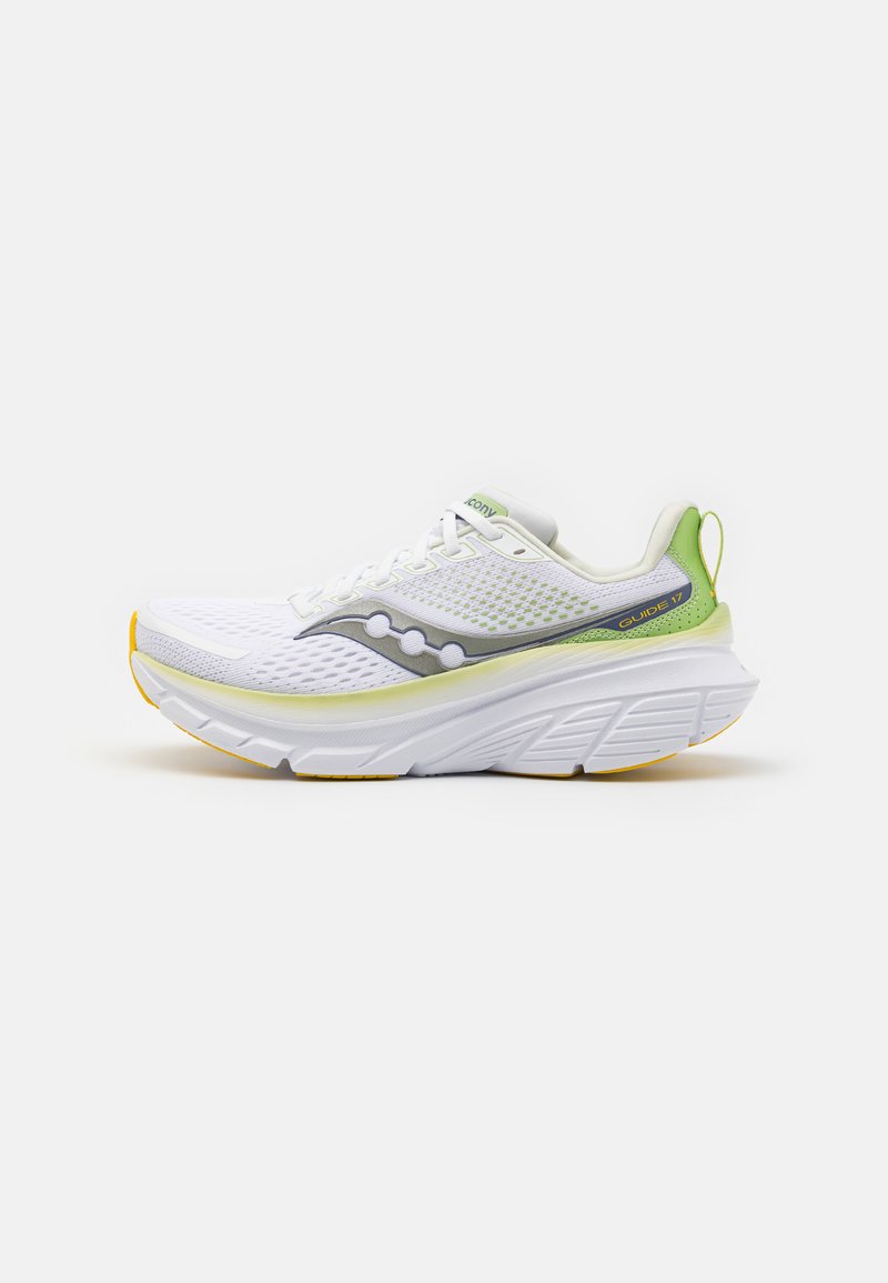 Saucony GUIDE 17 - Katujuoksukengät - white/fern