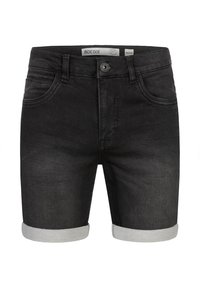 LONAR - Denim shorts - black